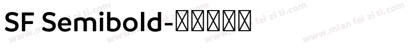 SF Semibold字体转换